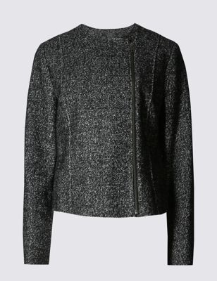 Long Sleeve Jacket with Wool